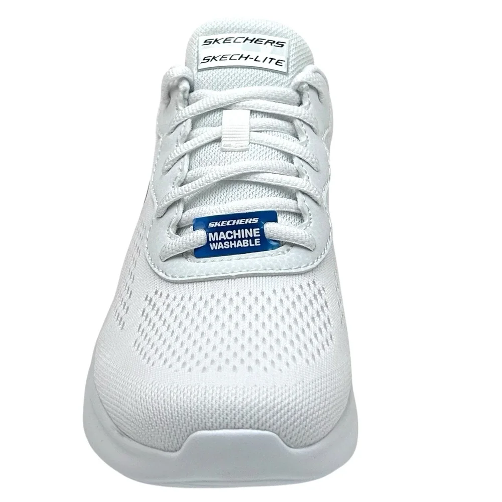 Skechers Skech-Lite Pro Women's Vegan Sneaker Size 8.5 White Memory Foam Insole